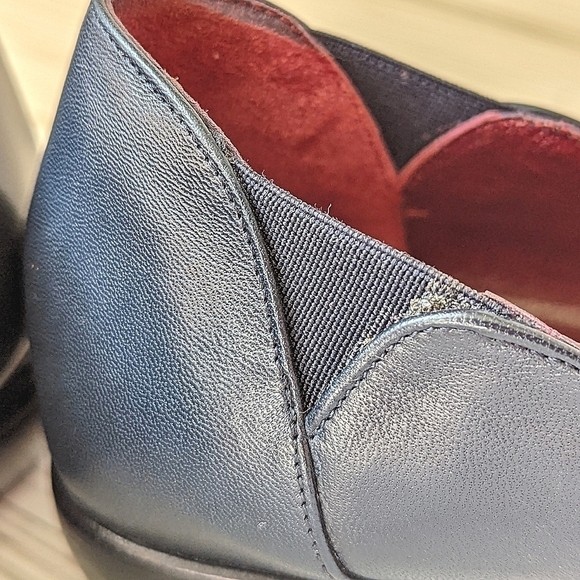 Cole Haan City Italian Leather Loafers in Navy Blue and Red Size 9 - Picture 10 of 14